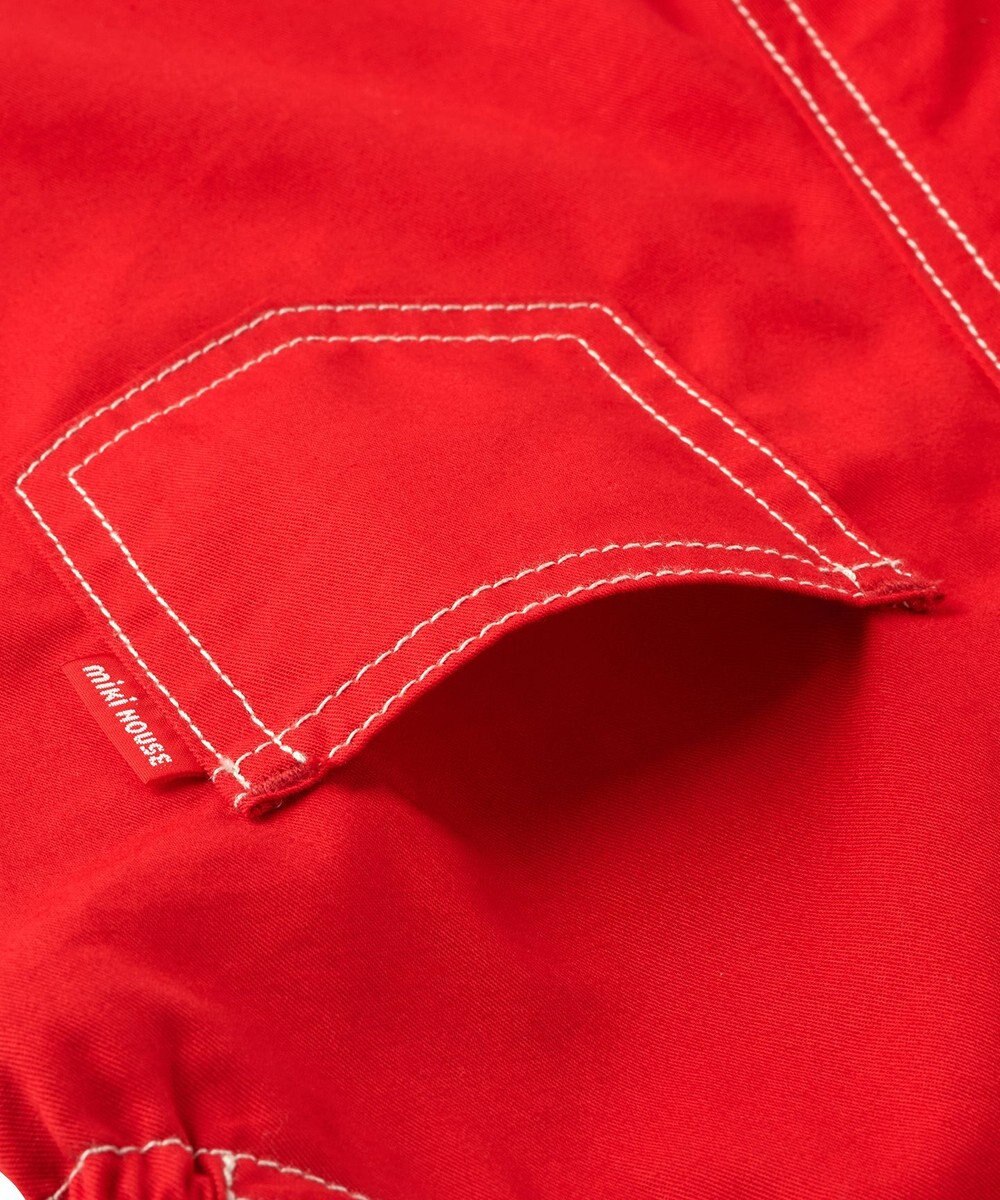 MIKI HOUSE HOT BISCUITS 【ミキハウス】【70-100cm】６分丈オーバーオール 