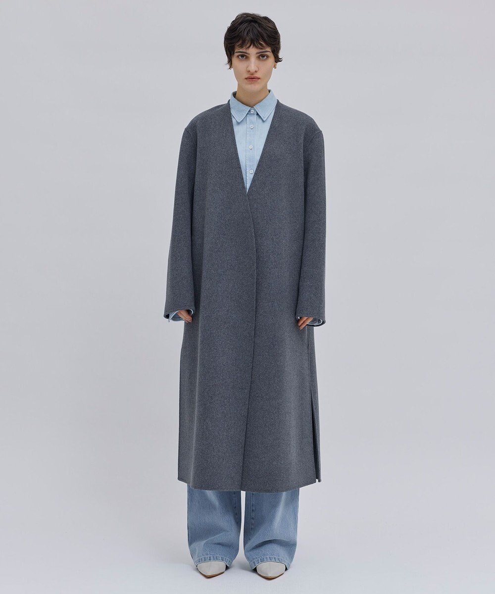 BEIGE， 【洗える】DELAUP / ダンガリー風コットンデニムシャツ 