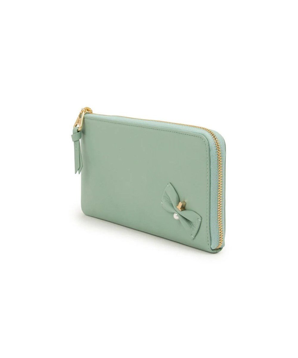 LANVIN en Bleu ペアル 薄マチLファスナー長財布 