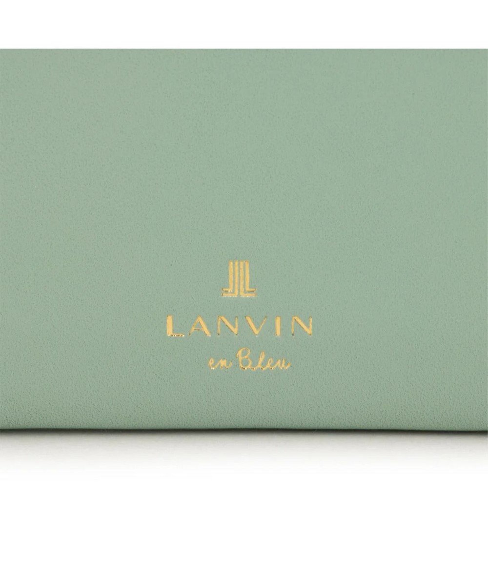 LANVIN en Bleu ペアル 薄マチLファスナー長財布 