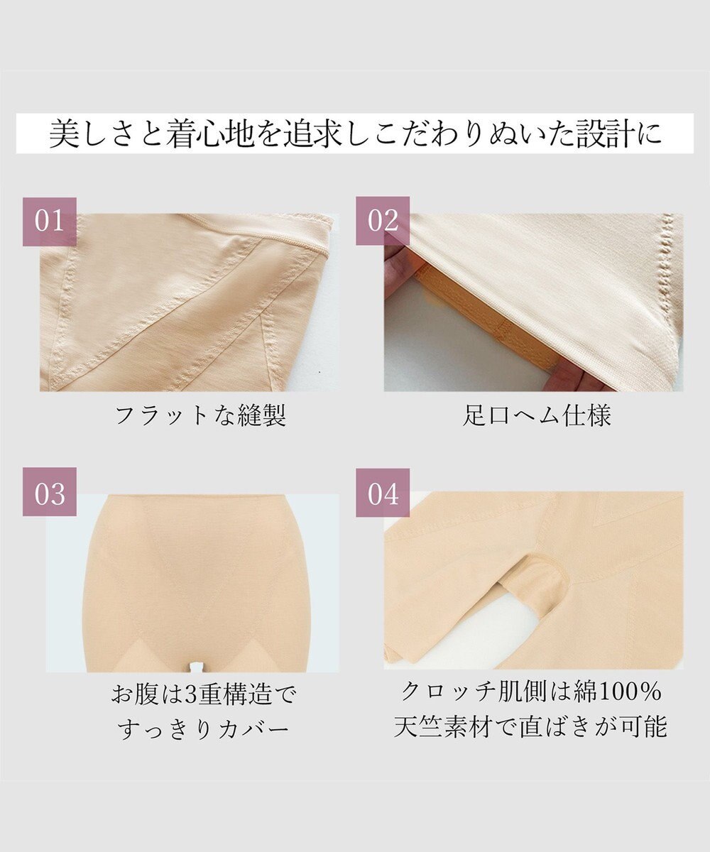 BRADELIS New York 【BRADELIS NewYork / 育尻補整】おしりが桃メリハリキープガードル ヒップアップ 補正下着 1枚履き可能 