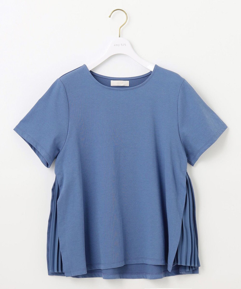 ANY SIS 【UVケア】サイドプリーツ カットソー 