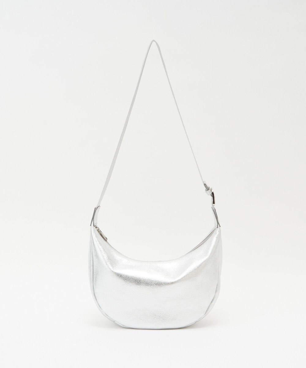 russet ソフトレザーラウンドショルダーバッグ【シルバー】(CE-1470-WEB) 