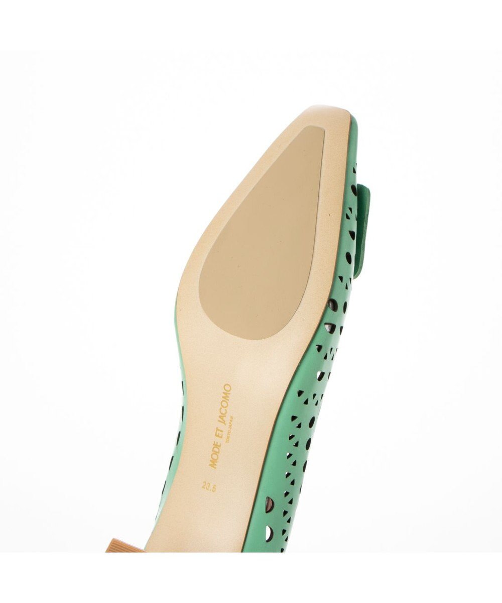 MODE ET JACOMO <MODE ET JACOMO>レーザーカットバックルモチーフパンプス 