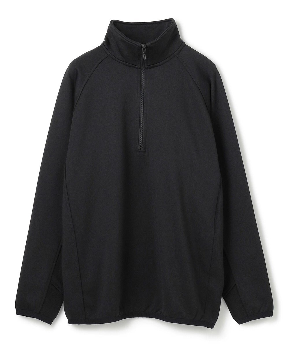 UNFILO MENS 【男女兼用】ナイロン裏毛 ハーフジップ 