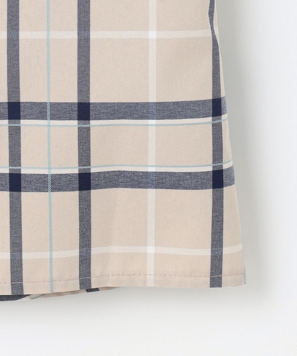 J.PRESS LADIES 【洗える】コンパクトチェック スタンドカラー ブラウス 