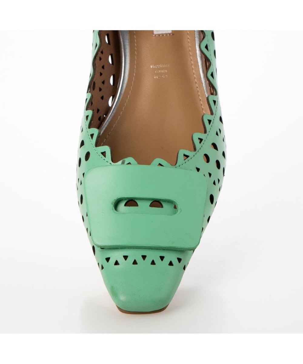 MODE ET JACOMO <MODE ET JACOMO>レーザーカットバックルモチーフパンプス 