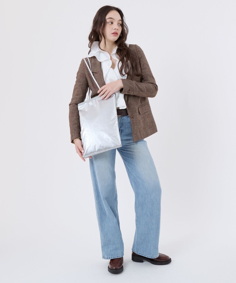 LeSportsac VERTICAL CITY TOTE/アップタウンシルバーシャイン/シルバー 