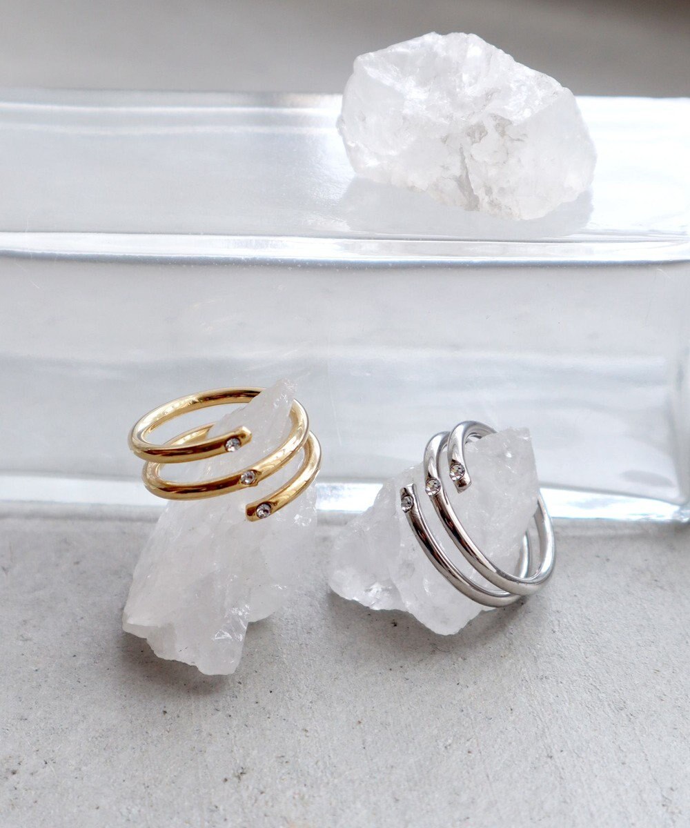 Tiaclasse ポイントストーンリング 