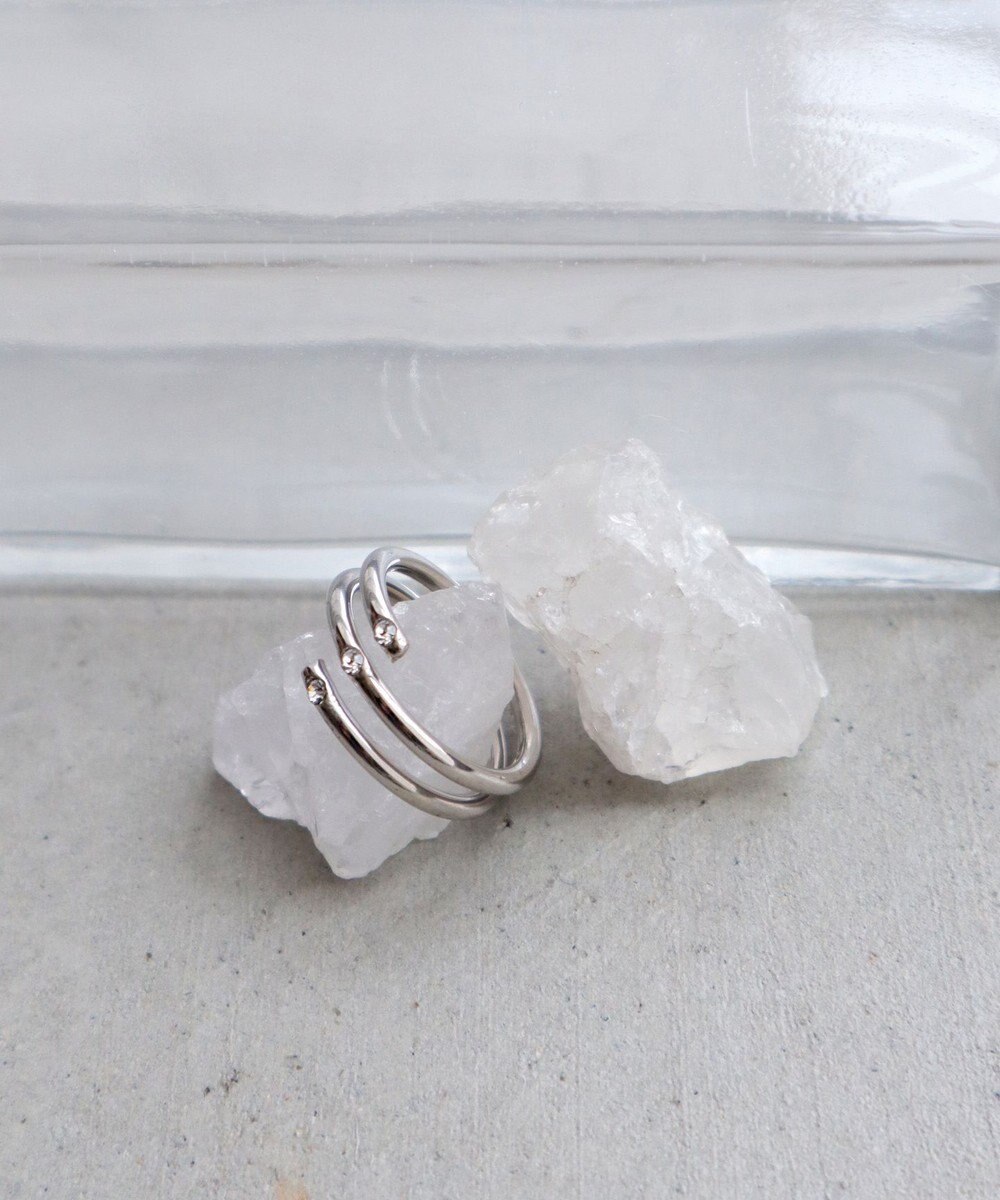 Tiaclasse ポイントストーンリング 