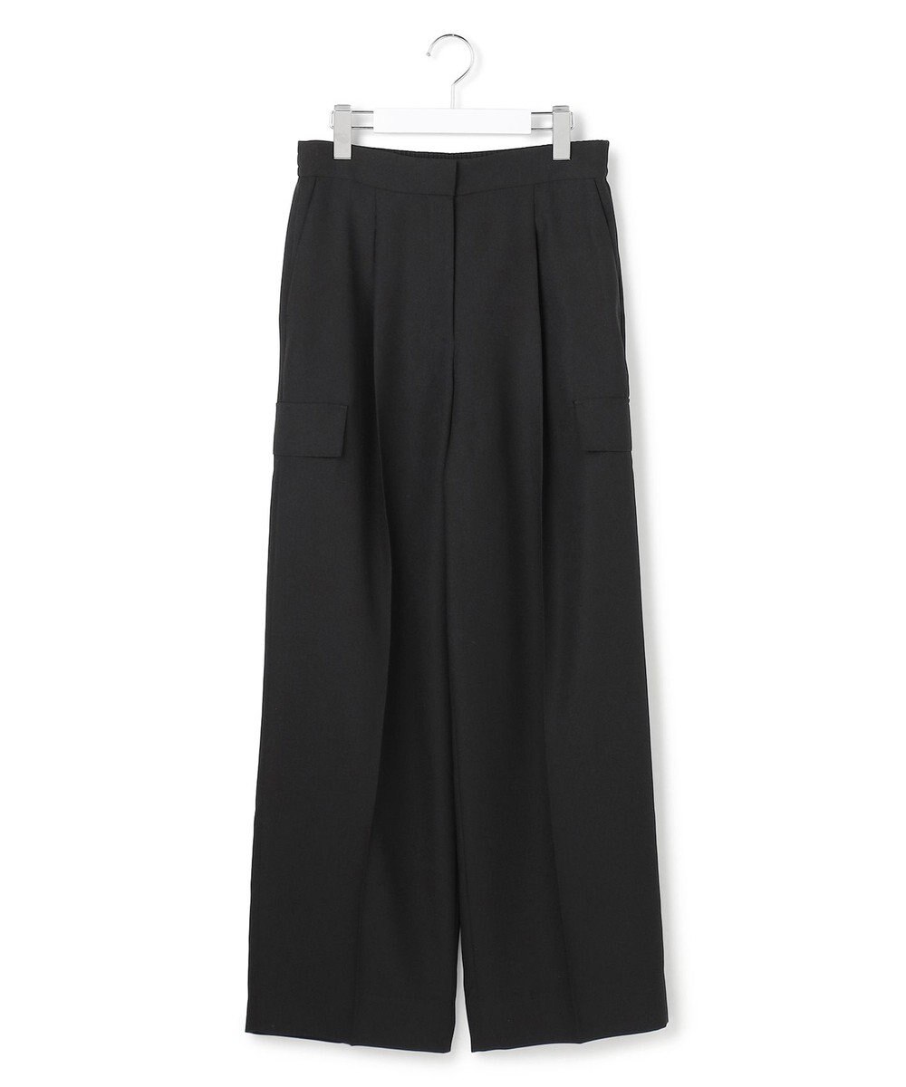 ICB 【先行予約】 FluidBackSatin ワイドストレートカーゴパンツ 