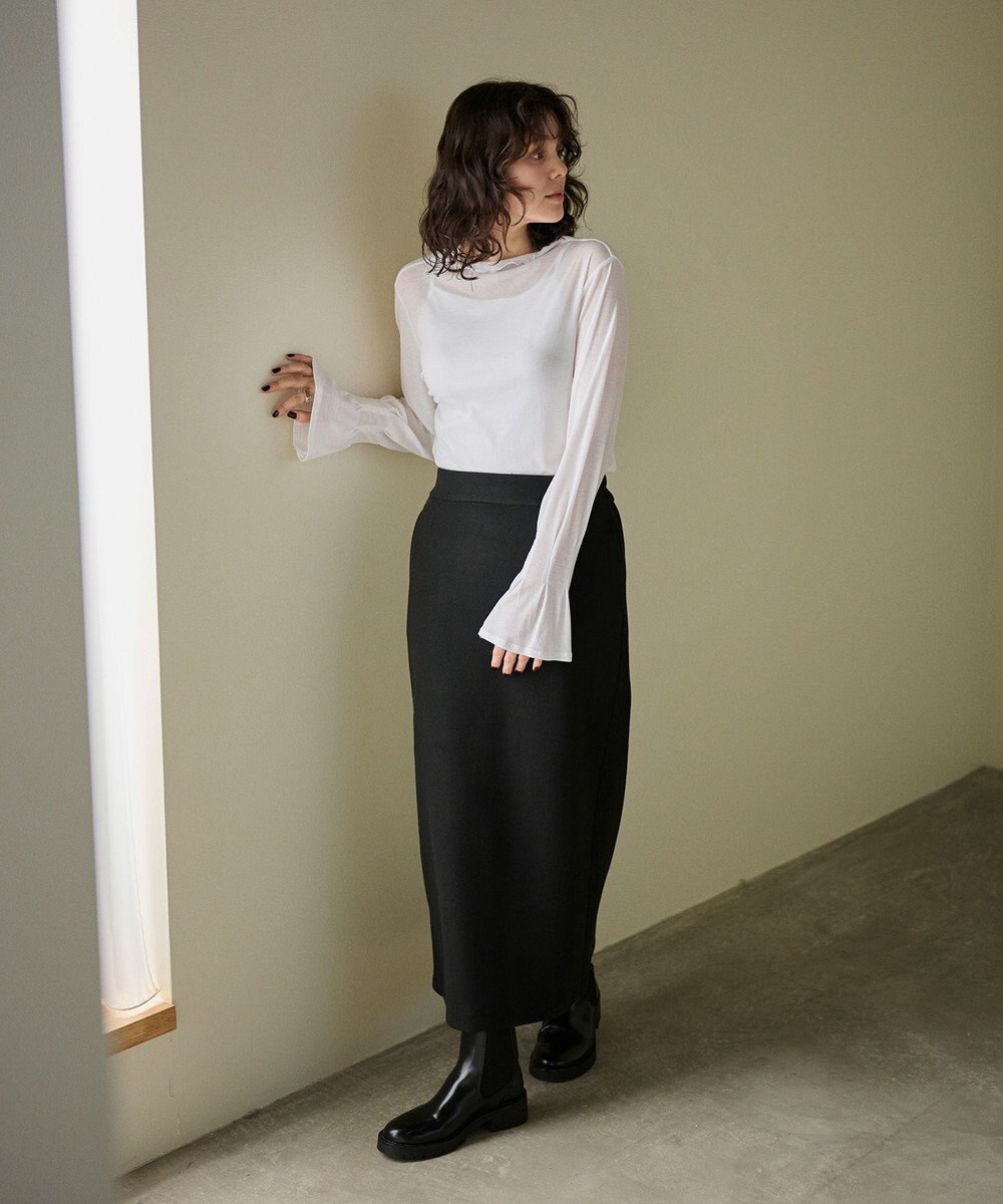 #Newans 【洗濯機可能】フレアカフスシアープルオーバー 