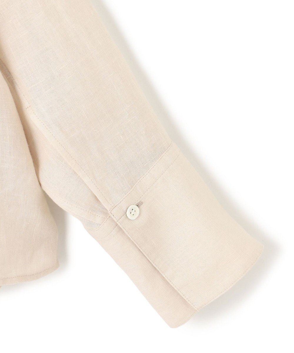 23区 S 【洗える】LIBECO クロップド シャツ 