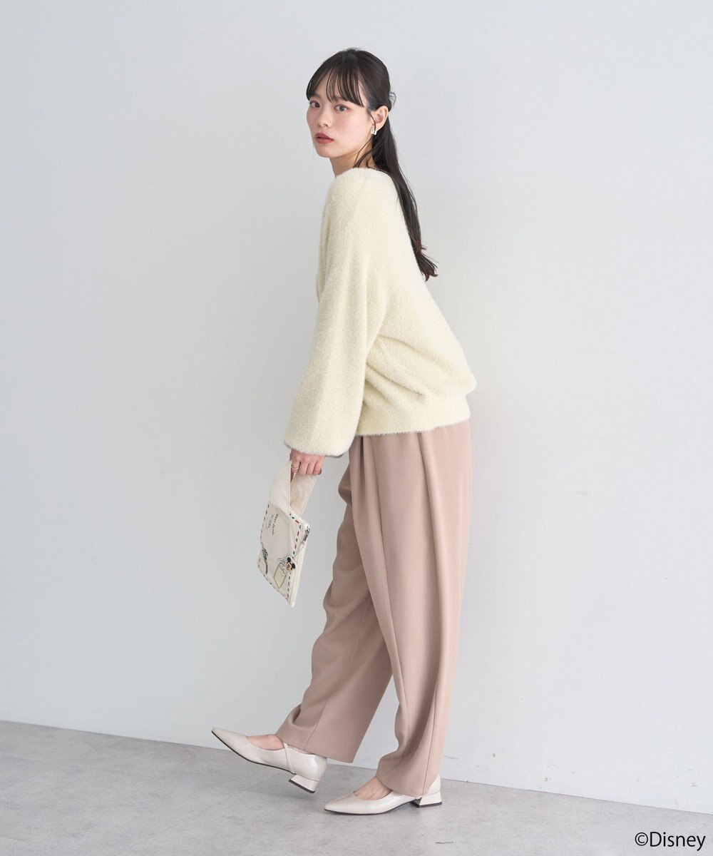 earth music&ecology 【予約】Disney/ポイントミッキーラメシャギーカーデ 