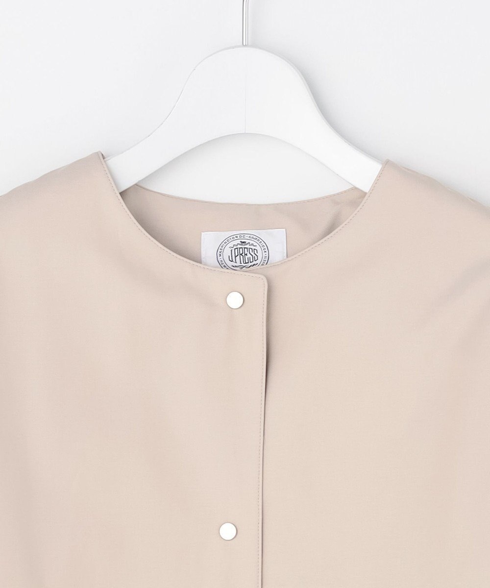 J.PRESS LADIES S 【2way】VINAジェットオックス ノーカラー コート 