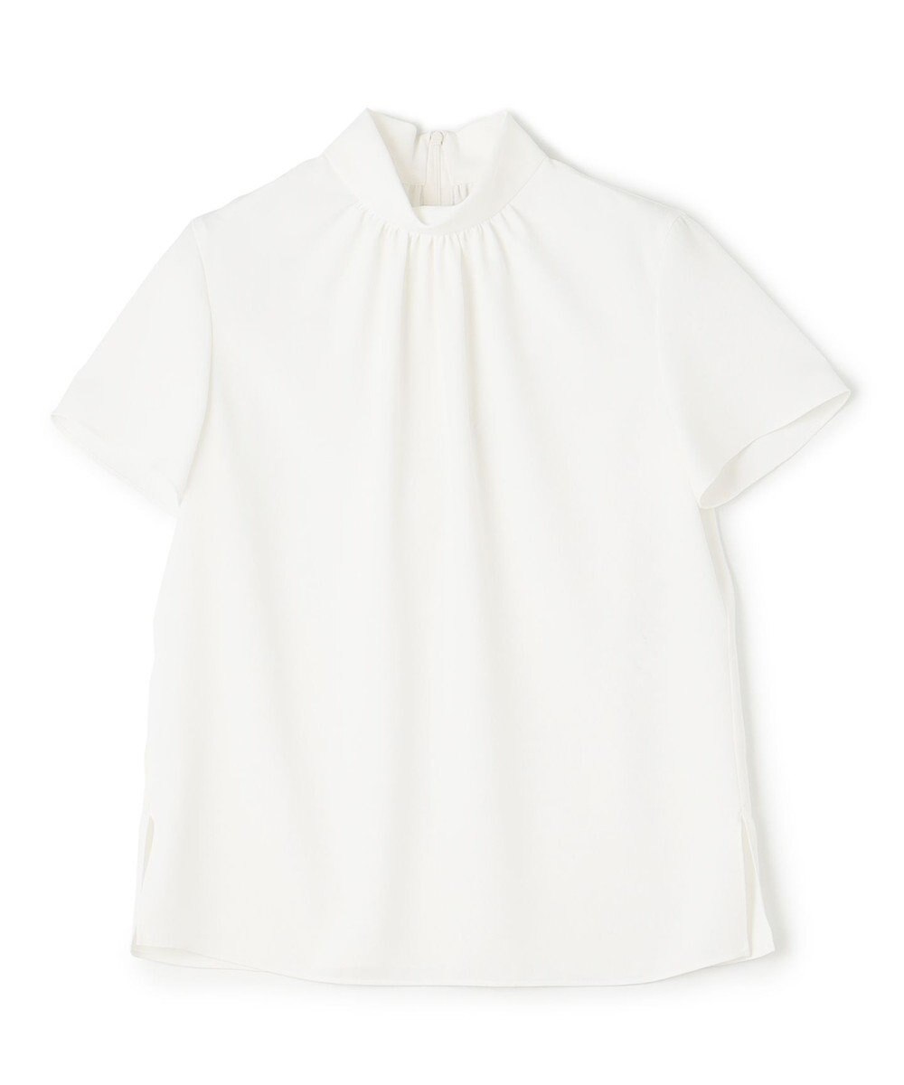 BEIGE， EVA / ハイネックハーフスリーブブラウス 