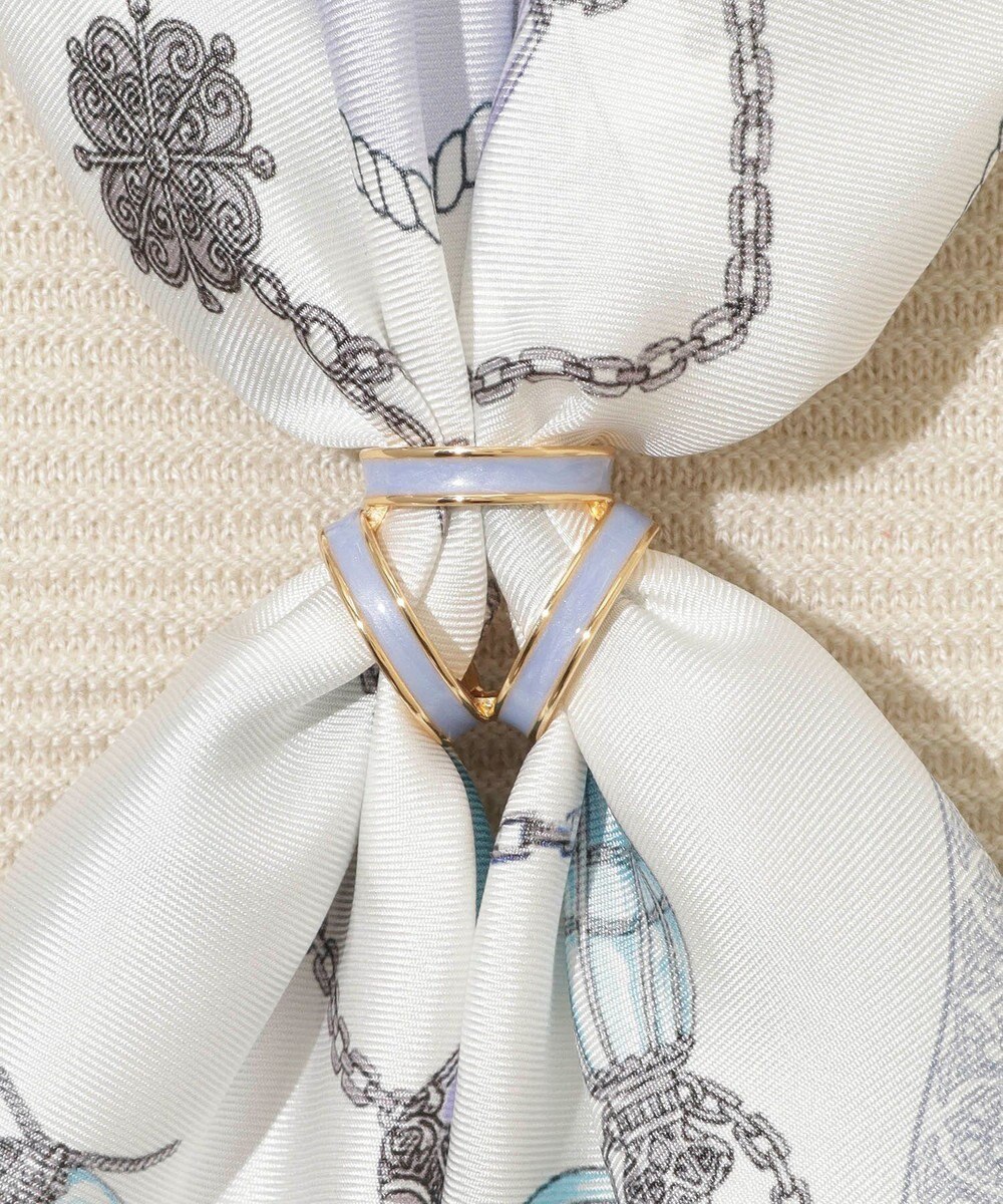 MOONBAT Luna Luce(ルナルーチェ)スカーフリング パール調 3Ring お手持ちのスカーフを通すだけ ギフト 