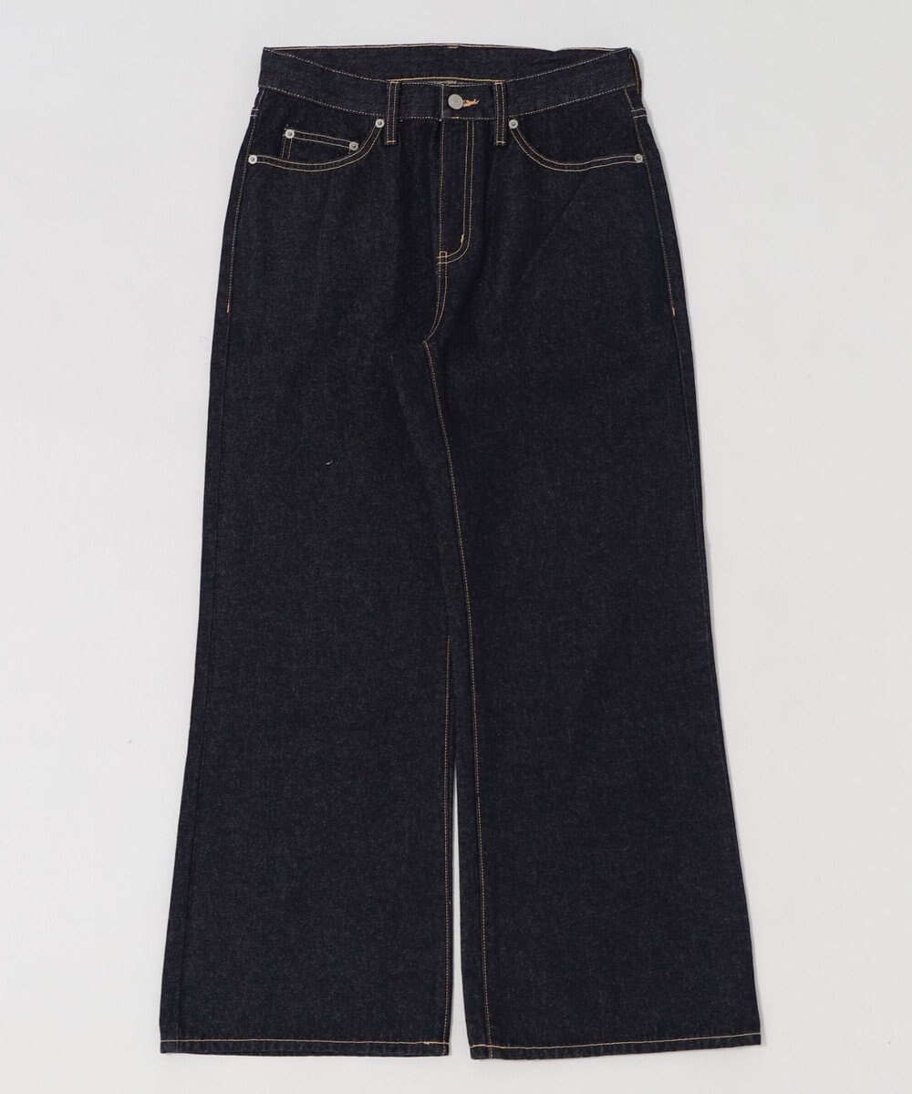 WEGO 【ユニセックス着用ITEM/ウエスト調整可】フレアデニムパンツ 