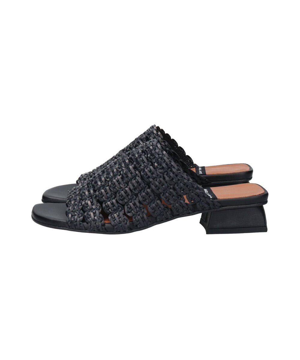 INTER-CHAUSSURES 【ANGEL ALARCON】ローヒールラフィアサンダル 