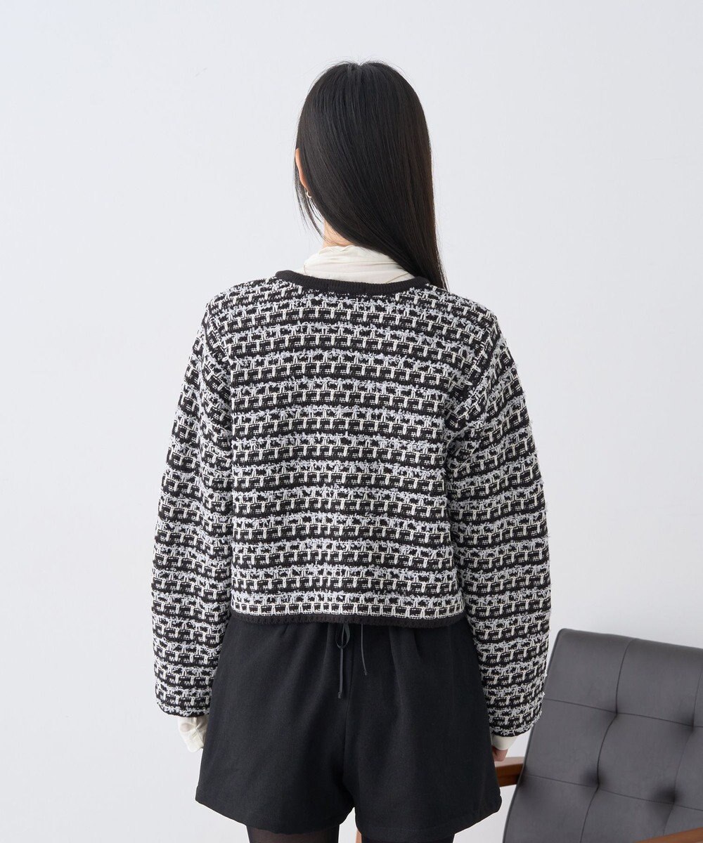 earth music&ecology ニットツイードジャケット 