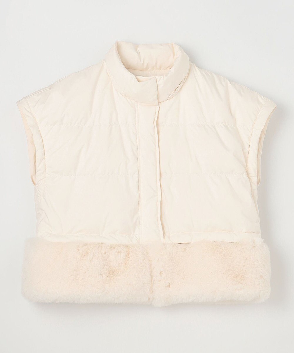 GRACE CONTINENTAL ヘムファーショートダウンジャケット 