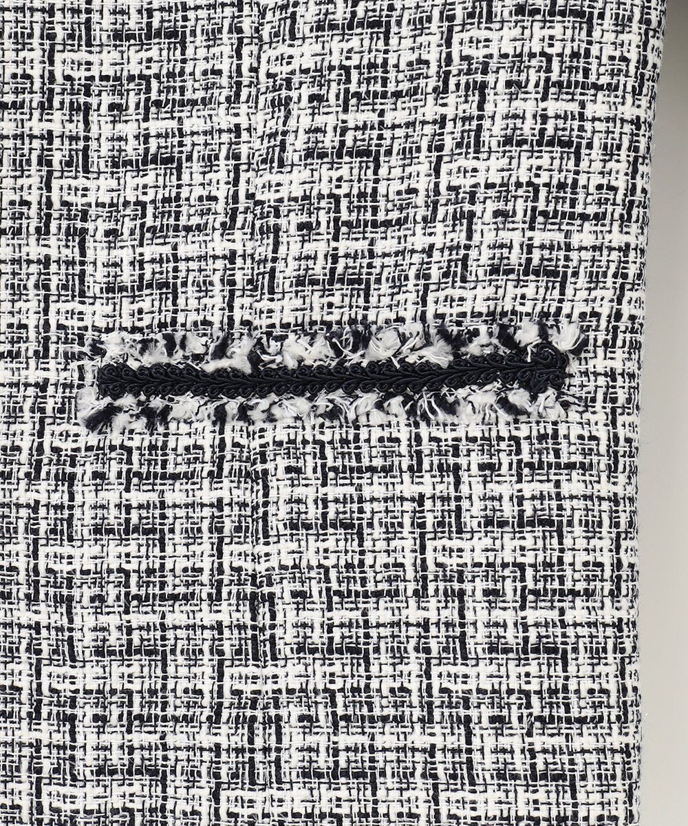 ANY ファンシーラメツイード ノーカラージャケット 