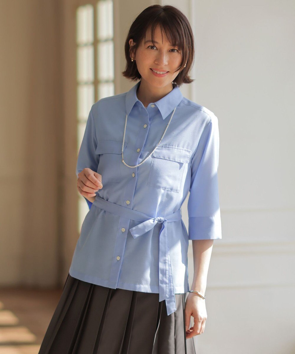 J.PRESS LADIES リネンシアースラブ シャツ ブラウス 