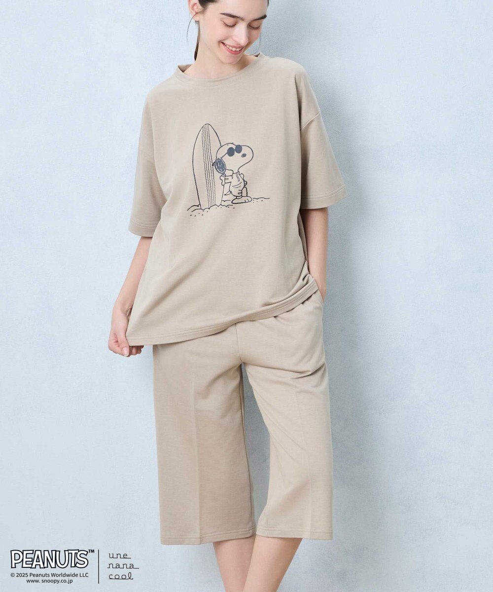 une nana cool 【綿混】やわらか天竺パジャマ PEANUTS × une nana cool 