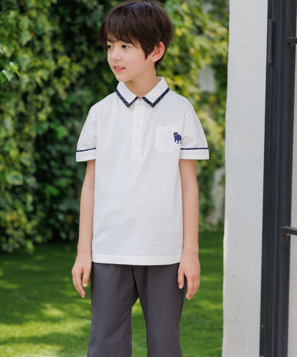 J.PRESS KIDS 【140-170cm】カノコ バックブル 半袖ポロシャツ 