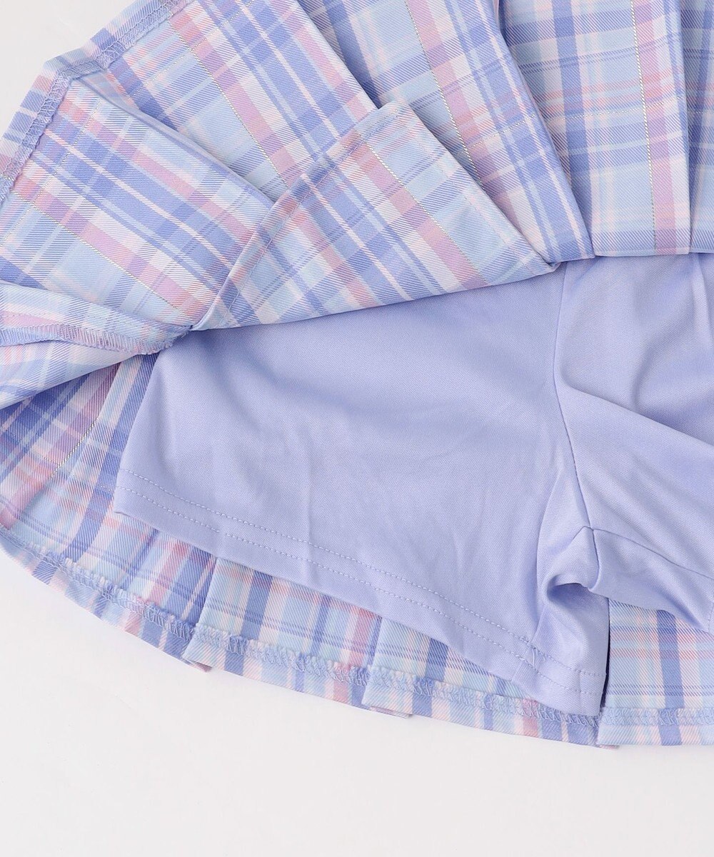 ANY KIDS チェックプリーツスカパン 