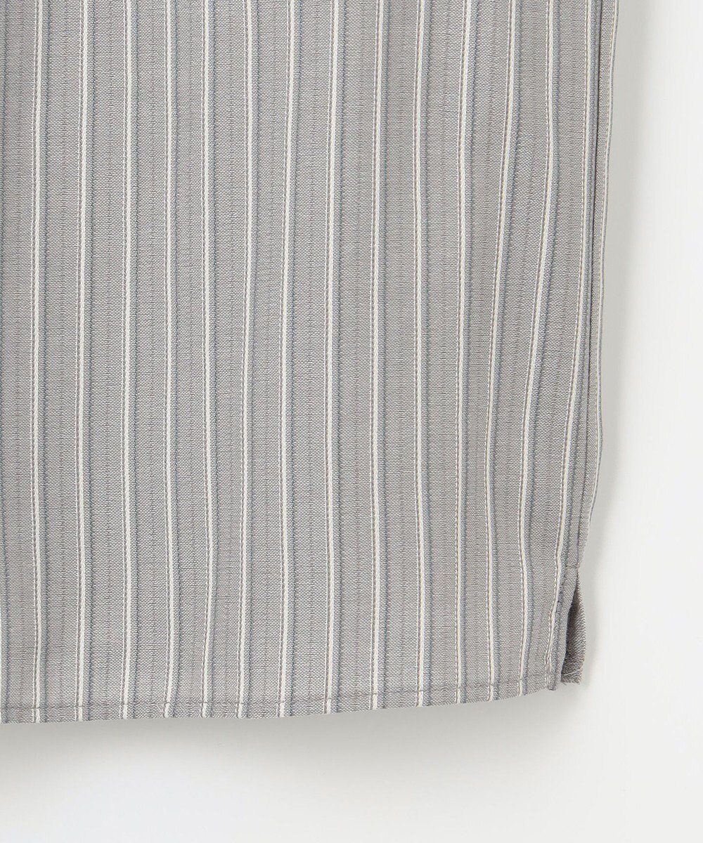 J.PRESS LADIES L プロビスストライプチェック フリルネック カットソー 