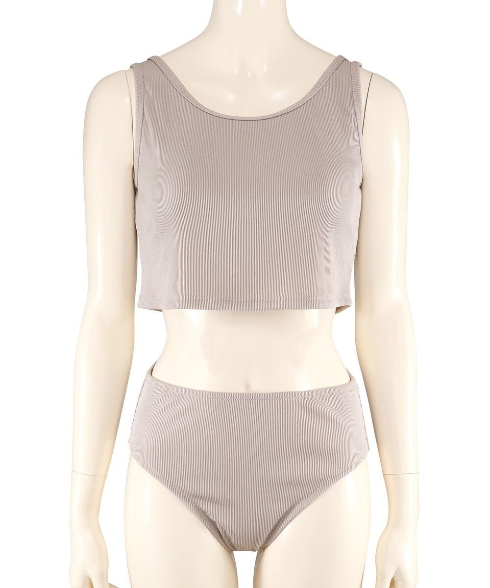 San-ai Resort（三愛水着楽園） ★新色ブラック×ライトグレー入荷【UPF50＋】シャツ・ショートパンツ付き４点セット　9M・11L　【San-ai Resort（サンアイリゾート）】 