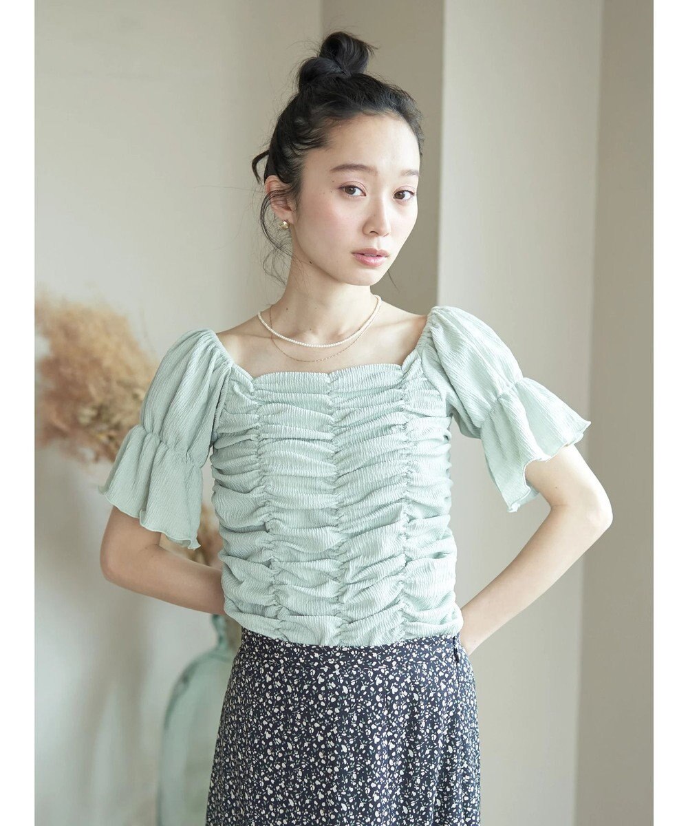 earth music&ecology カットシャーリングプルオーバー 