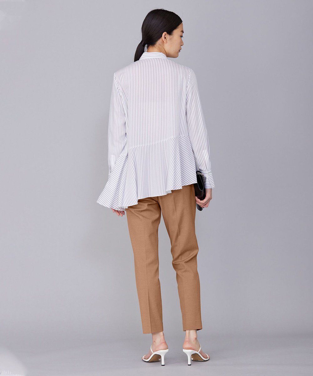 ICB L 【洗える】 リヨセルローン ペプラムブラウス 