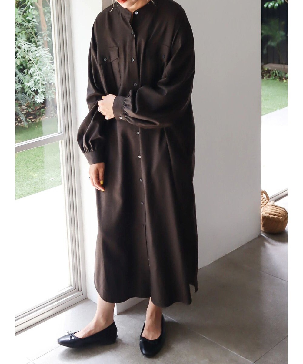 AMERICAN HOLIC イージーケアＷポケットシャツワンピース 