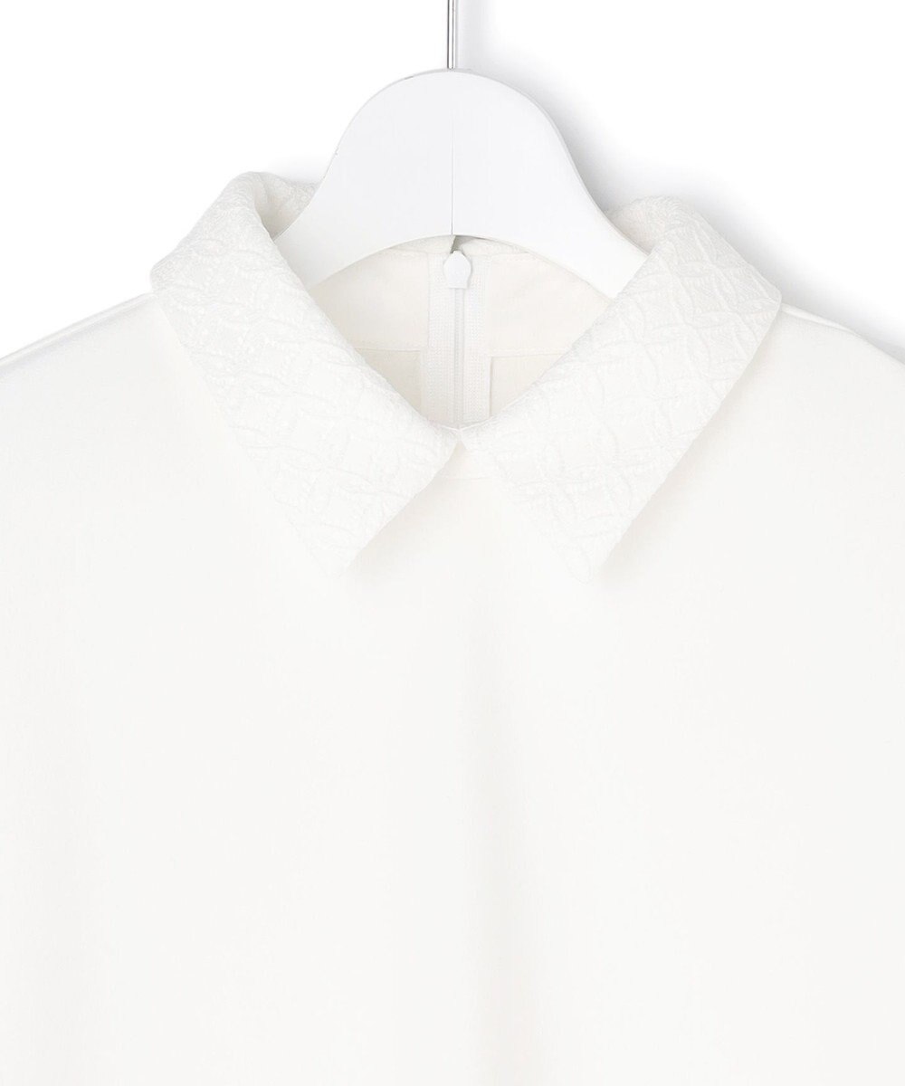 ICB L 【WEB限定カラーあり】マラボーテＷジョーゼット ボウタイ付きシャツカラートップス 