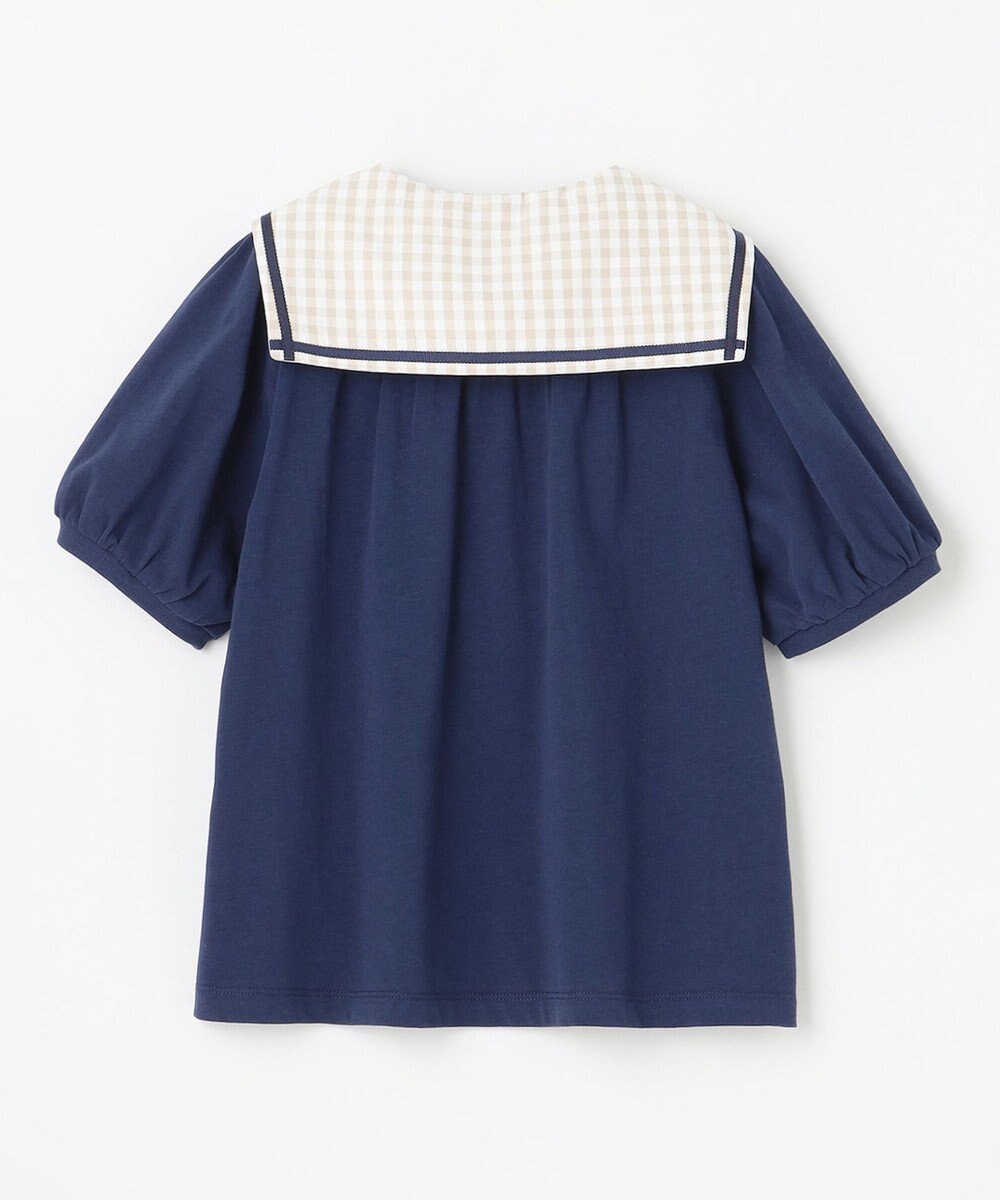 組曲 KIDS 【110-140㎝】ギンガムセーラー ブラウス 
