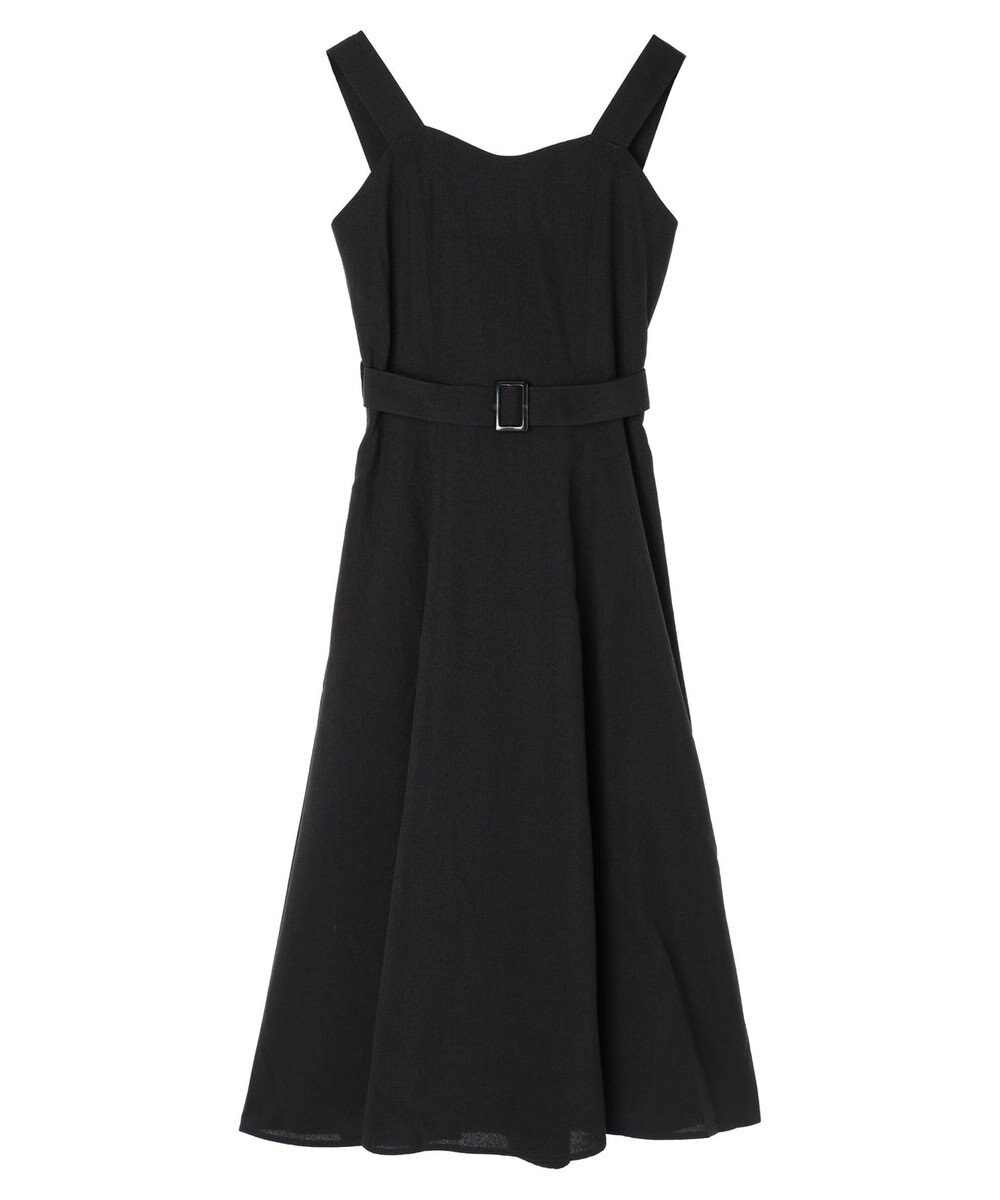 earth music&ecology ベルト付きパネルラインワンピース 