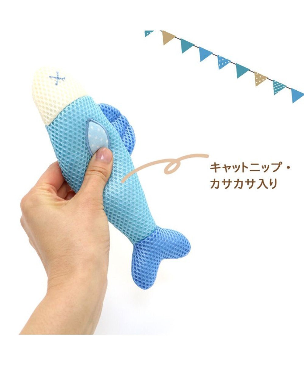 PET PARADISE ペットパラダイス 猫 歯磨き メッシュトイ《魚》 