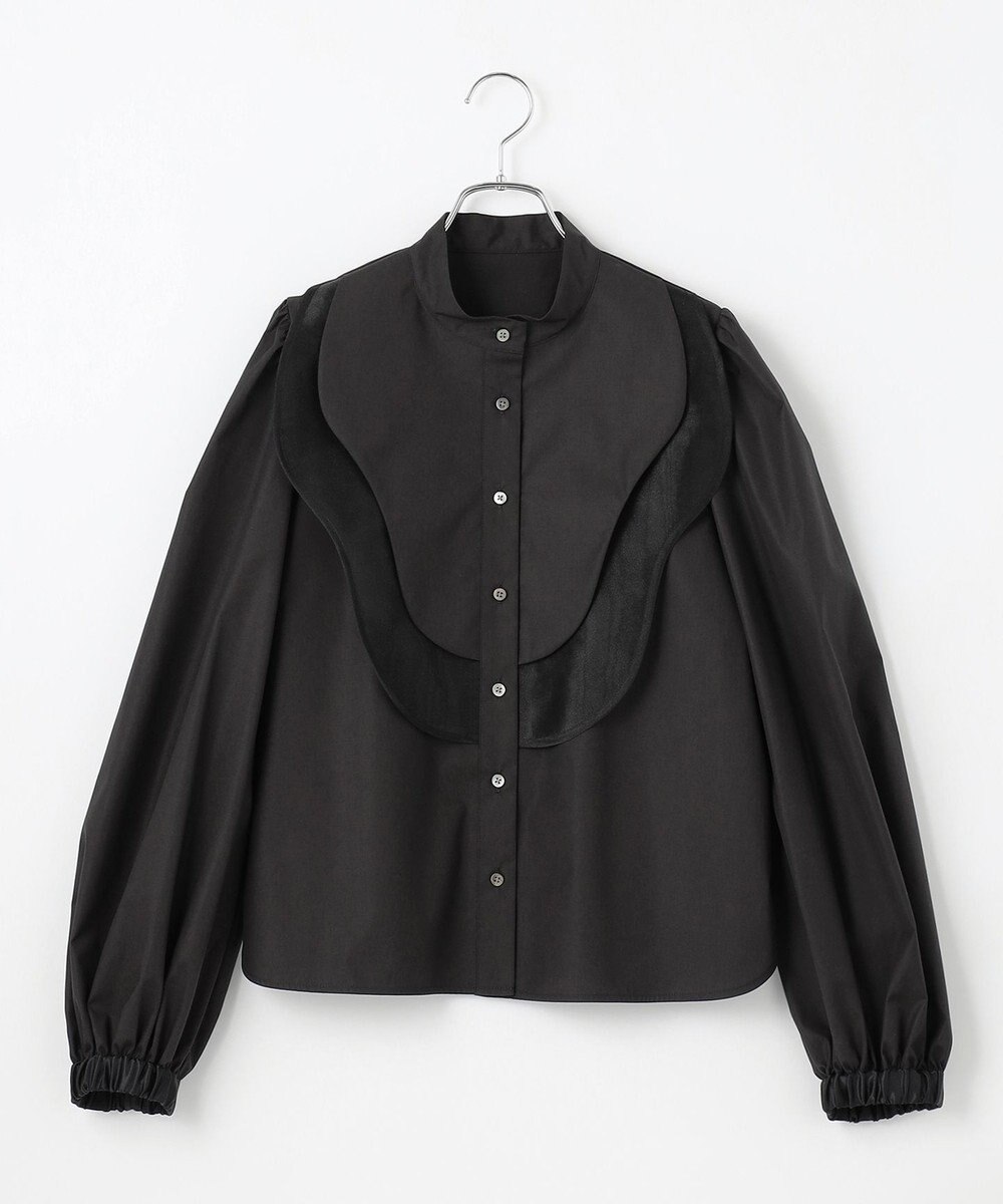 #Newans 【洗濯機可能】ウェイビービブデザインブラウス 