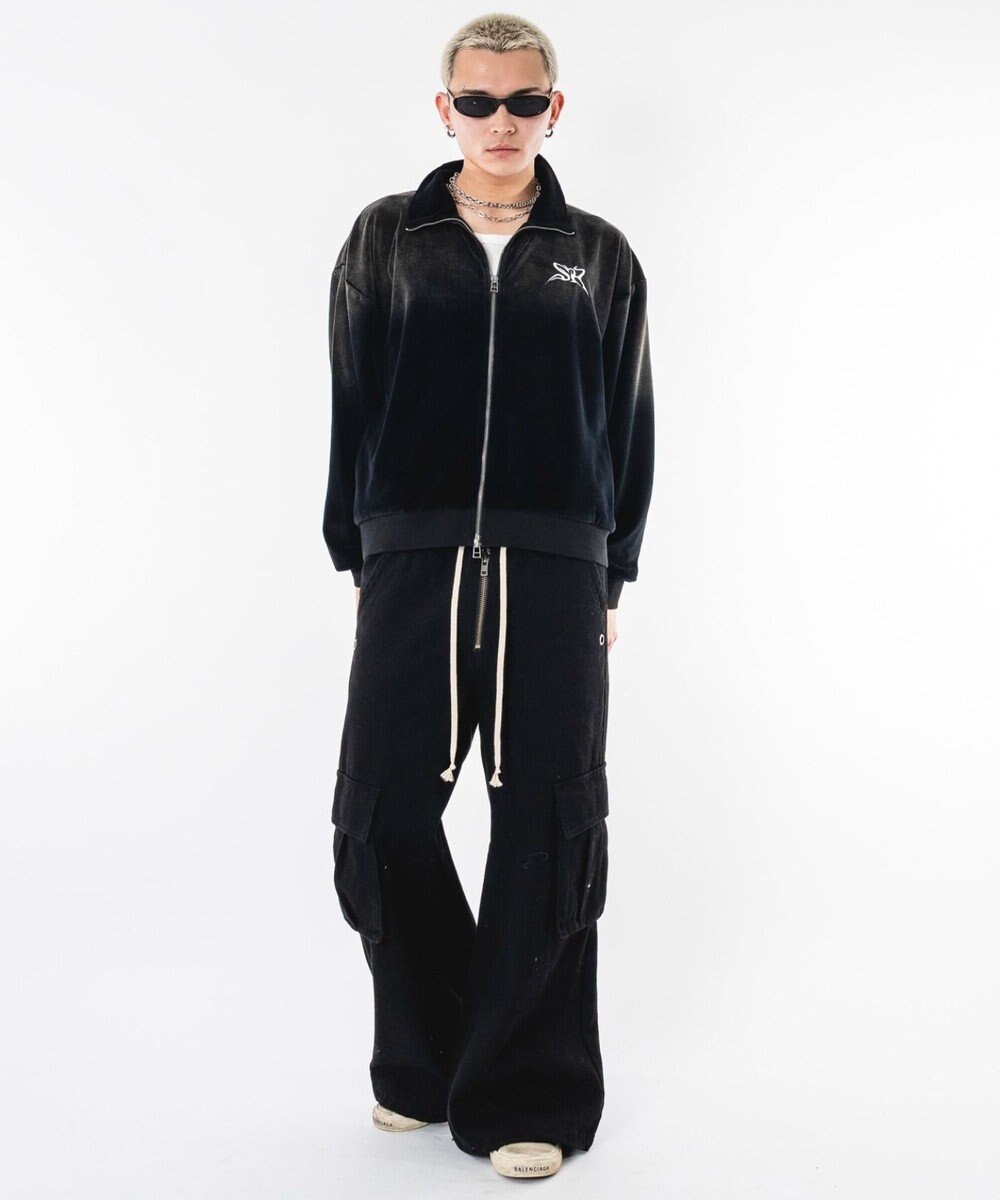 WEGO 【ユニセックス着用ITEM】ブリーチロゴベロアトラックジャケット 