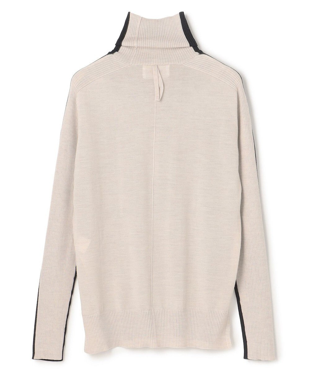 BEIGE， 【洗える・VERY NaVY12月号掲載】LA MONNAIE / バイカラーウールタートルニット 