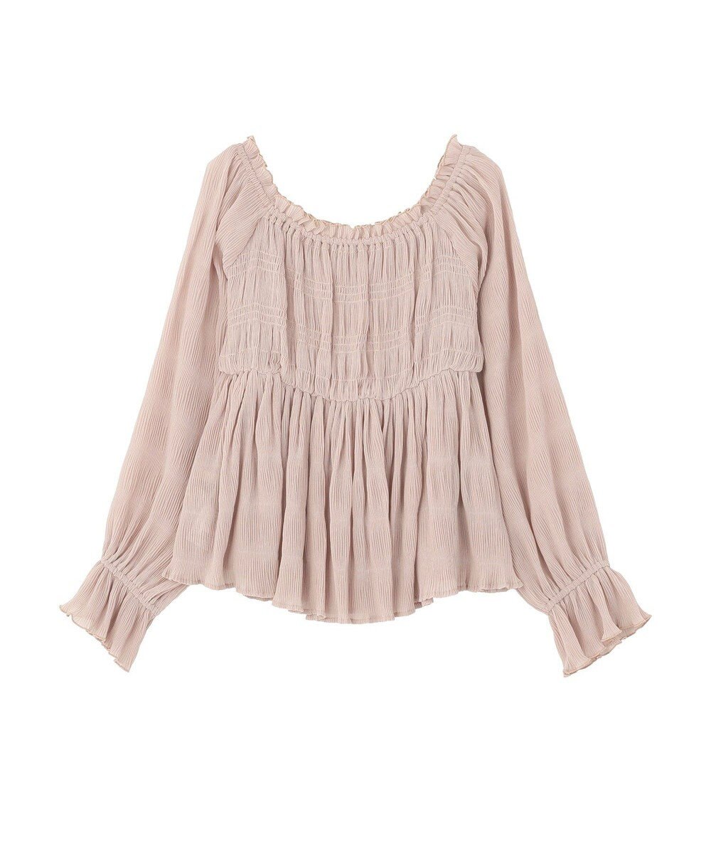 earth music&ecology 【2WAY】シャーリングフリルオフショルブラウス 