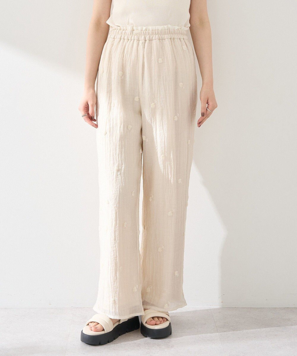 earth music&ecology ３Ｄフラワーパンツ 