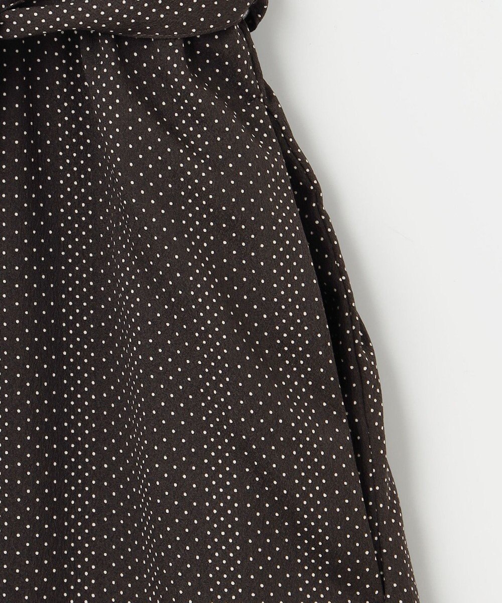 J.PRESS LADIES L 【洗える】ドットデシンプリント ピンタック ワンピース 