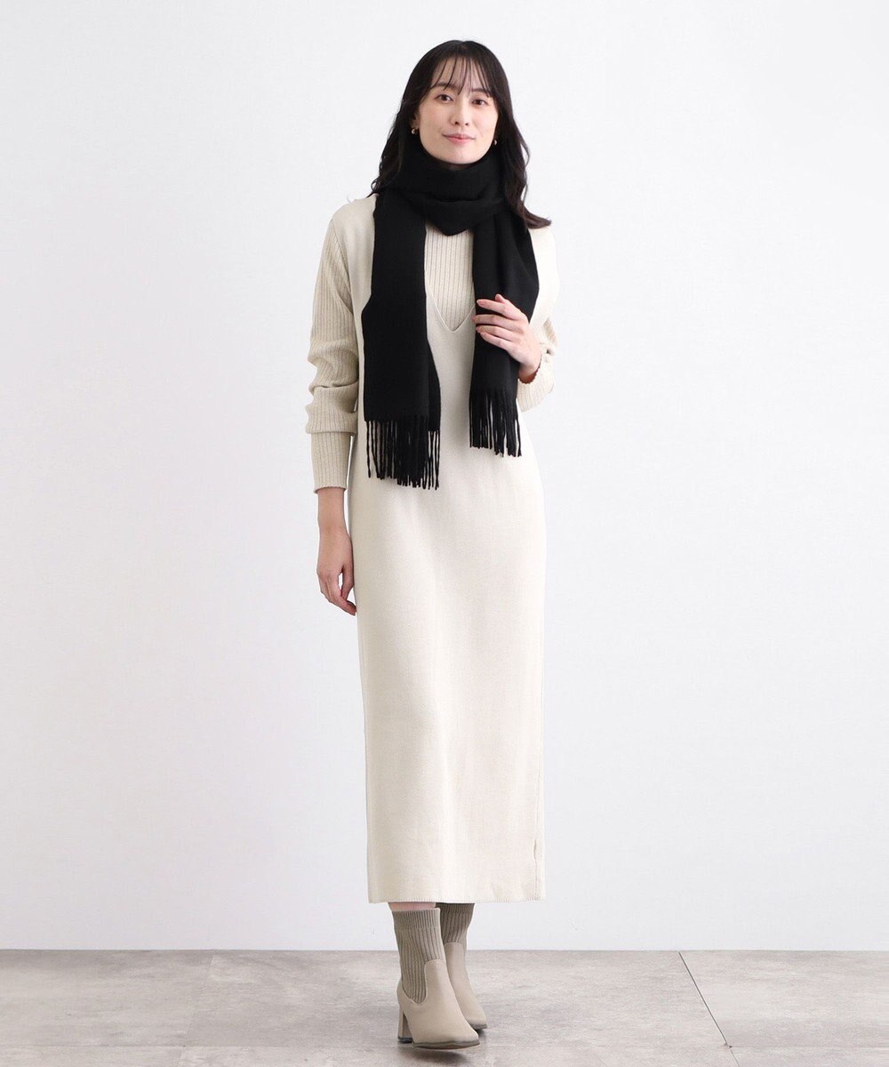 MOONBAT WEB限定【洗える】ミエル (miel) カシミヤ100％ 無地ストール 