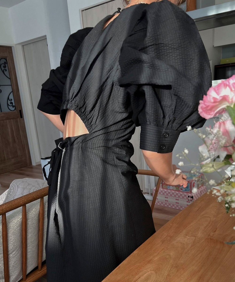 Green Parks AnriettMusee バックカットワークワンピース 