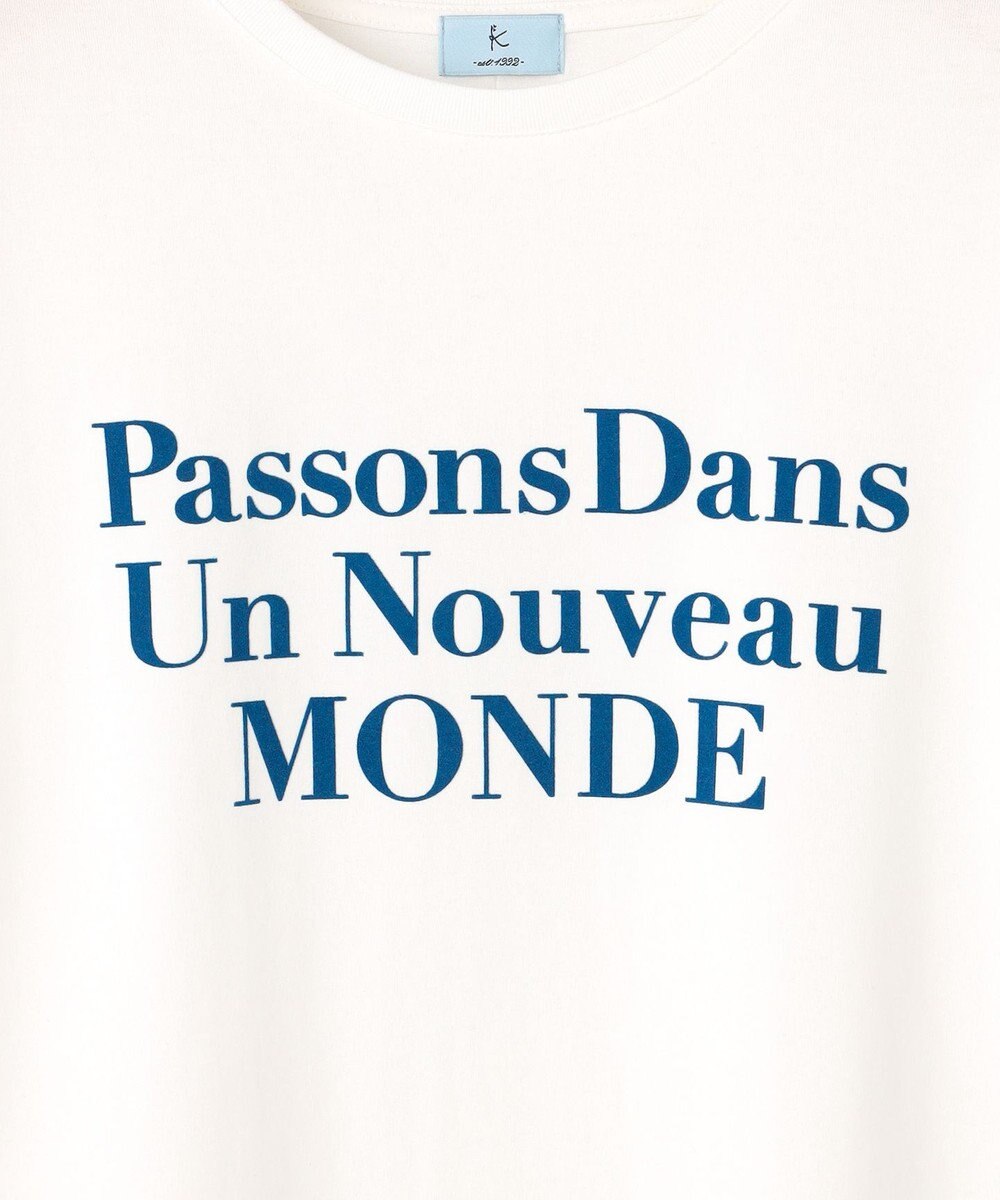 組曲 S 【綿100％】フロッキープリント Ｔシャツ 