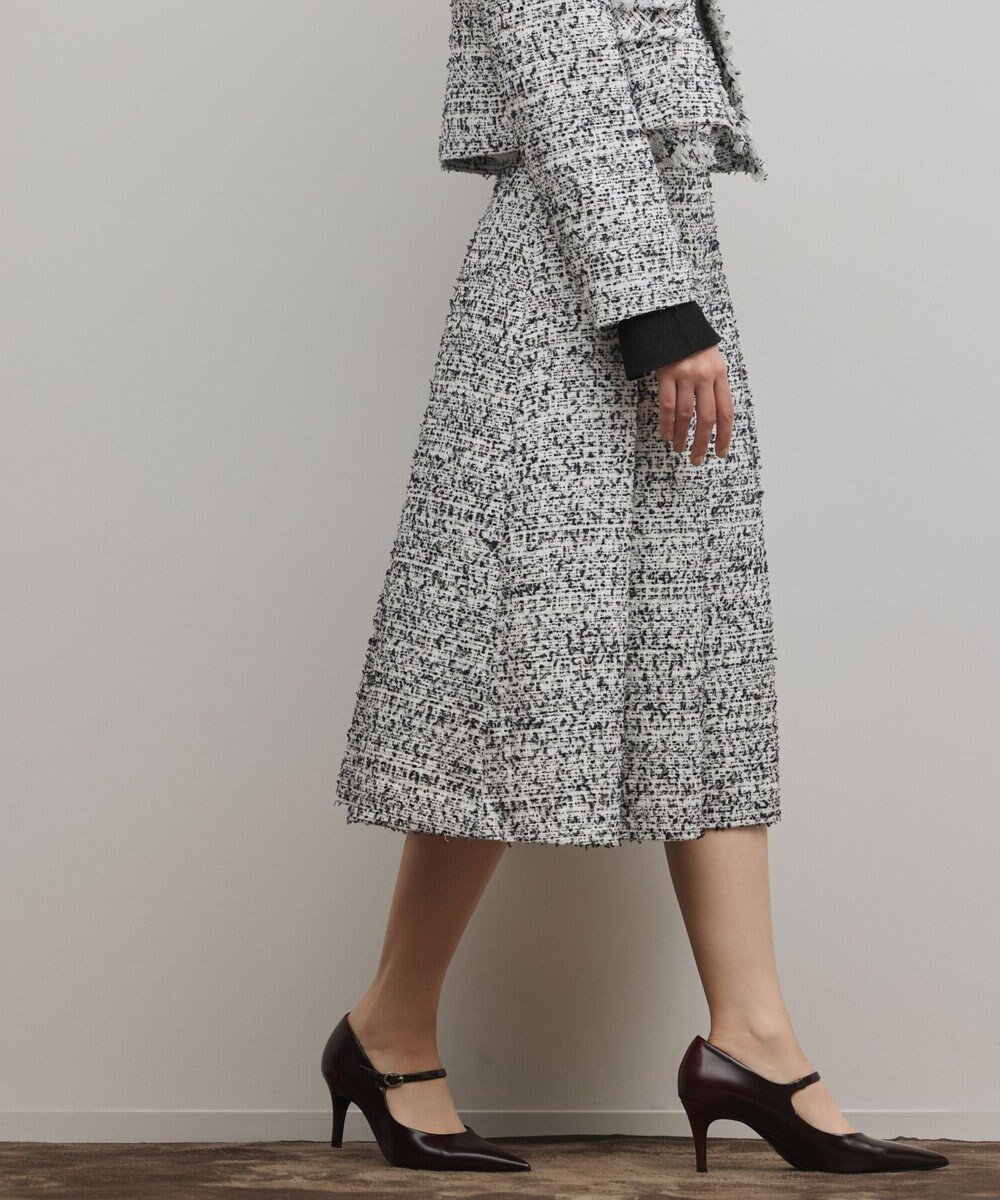 GRACE CONTINENTAL ミックスツイードスカート 