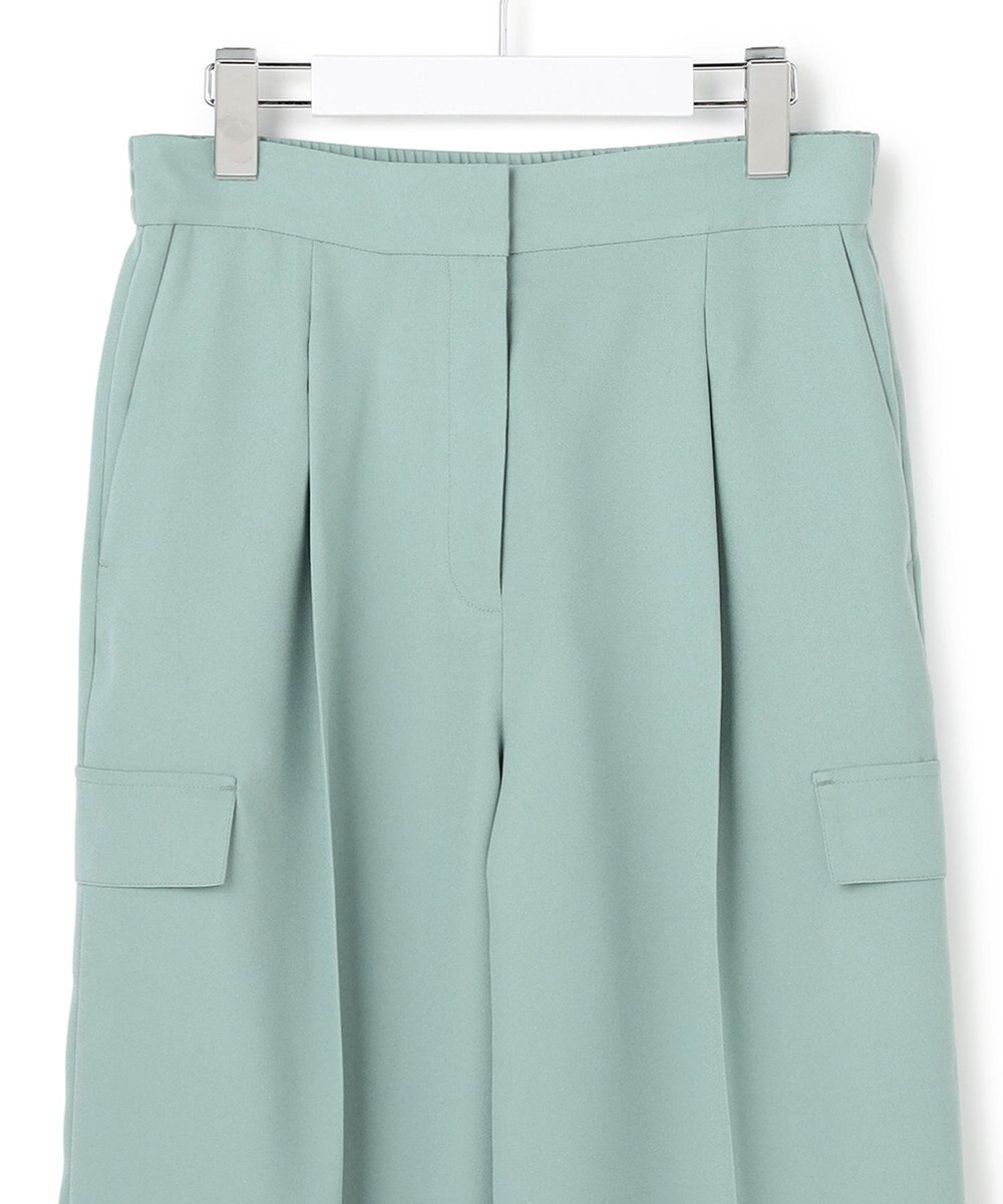 ICB 【先行予約】 FluidBackSatin ワイドストレートカーゴパンツ 